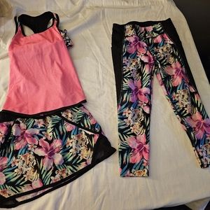 Avia girl matching workout set